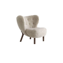 Non-stackable design of the wingback chair