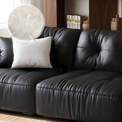 Sofa with modern design features