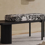 stylish flowered cushioned chair