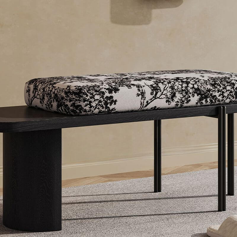 stylish flowered cushioned chair