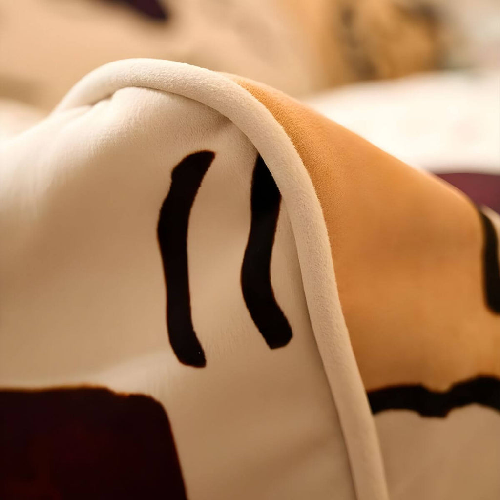 Multi-colored abstract bean bag for adults