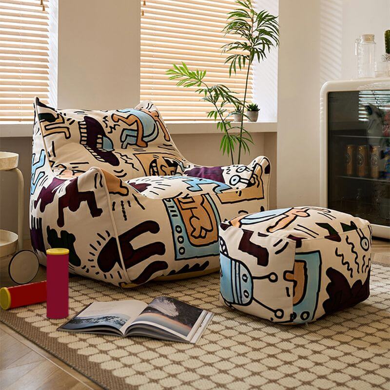 Eco-Friendly Velvet Bean Bag Set