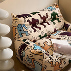 Abstract Patterned Bean Bag for Relaxation