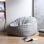 Comfortable striped bean seat