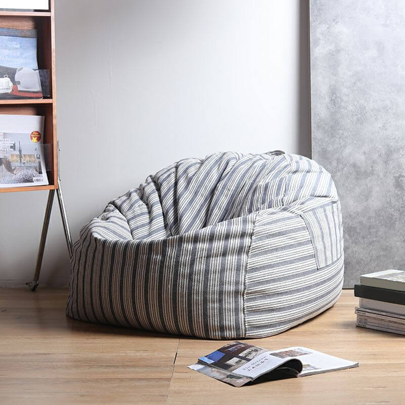 Comfortable striped bean seat