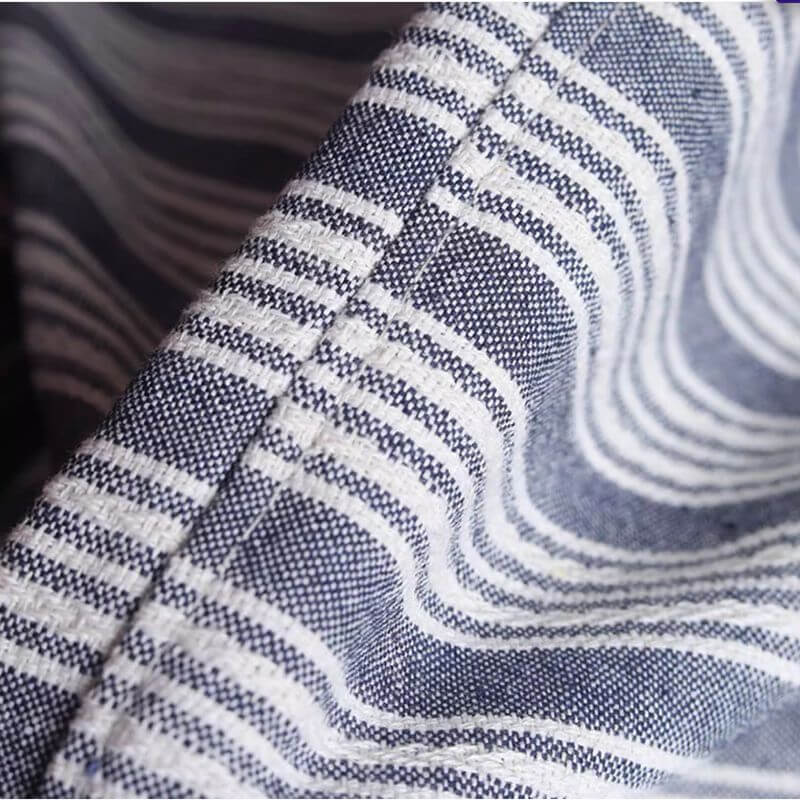 Portable striped bean bag