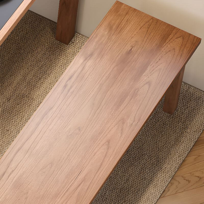 Natural Finish Modish Sitting Bench in a modern living room