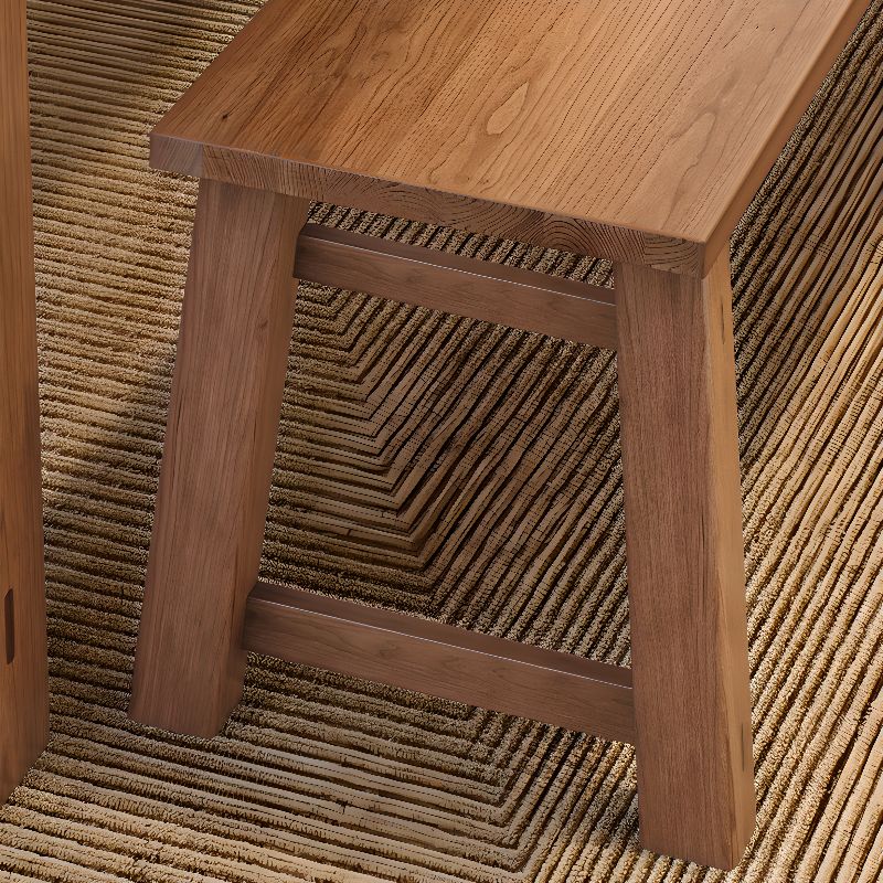 Close-up of Cherry Wood texture on sitting bench