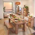 Red Oak option of Natural Finish Sitting Bench