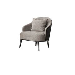 Gray linen upholstered chair