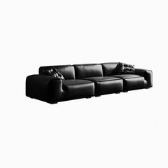 Detail of sleek sofa arms in classic design