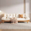 Contemporary Scandinavian sofa with natural wood