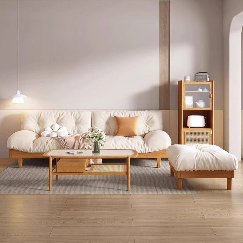 Stylish living room with Nordic sofa