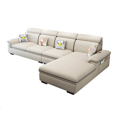 L-Shape Sofa with USB Port detail