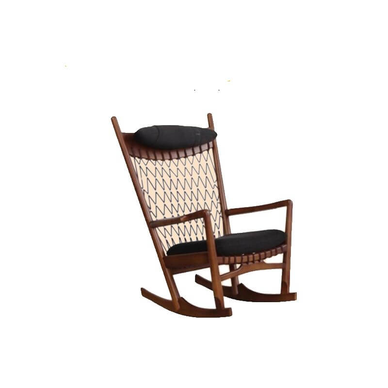 Elegant wood rocking chair design