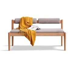 Showing the dimensions of Nordic Oak Dining Bench