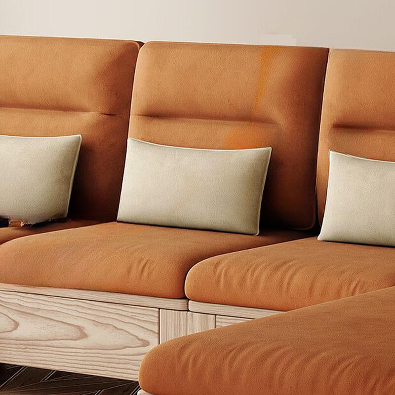 Single sofa with vibrant pillows