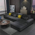 Reclined seating on sectional sofa