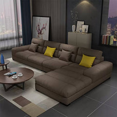 Nordic Square Arm Sectional Sofa L-Shape