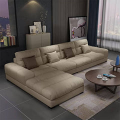 Comfortable sectional sofa in modern decor