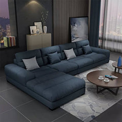 Living room with stylish L-Shape sofa