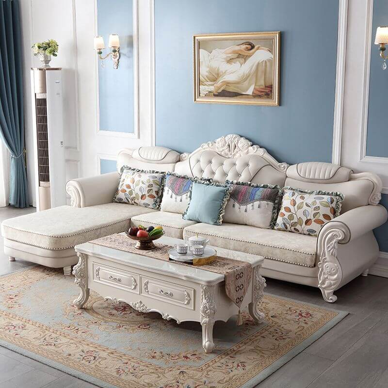 Nordic Style L-Shape Sofa Chaise Left Orientation