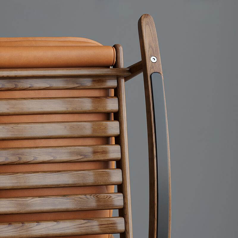 Comfortable Leather Seat Rocking Chair