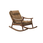 Stylish rocking chair with wooden legs