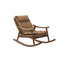Stylish rocking chair with wooden legs