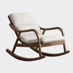 Beige Nordic Timber Rocking Chair