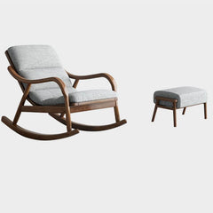 Nordic Timber Rocking Chair in Grey