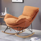 Single porch rocking chair in vibrant color