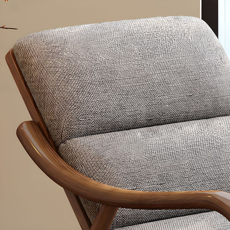 Scandinavian style rocking chair in a cozy living room