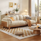 Modern sofa with storage compartments