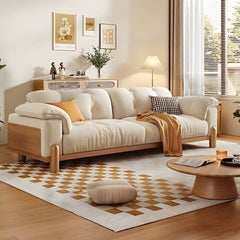 Modern sofa with storage compartments