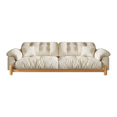 Off-White Beige Solid Color Modern Sofa