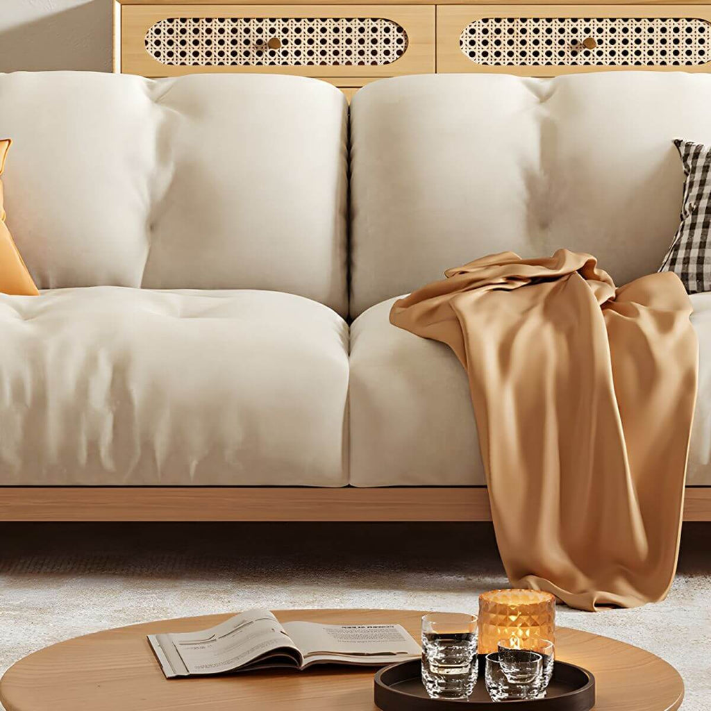 Contemporary sofa in beige color