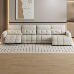 Biscuit back design of sofa