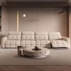 Contemporary sofa with sleek lines