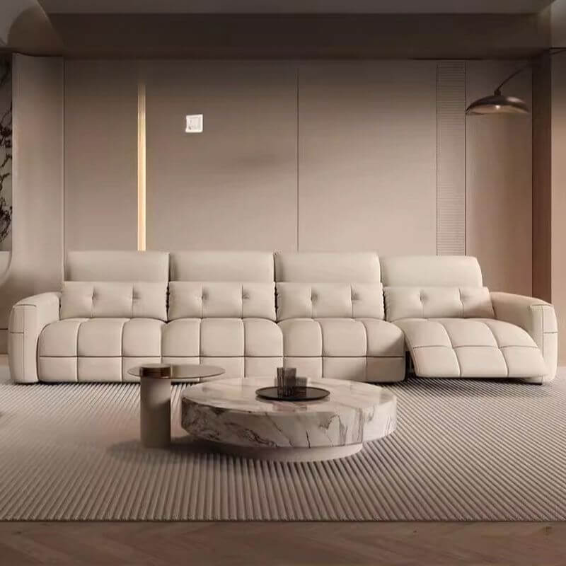 Contemporary sofa with sleek lines