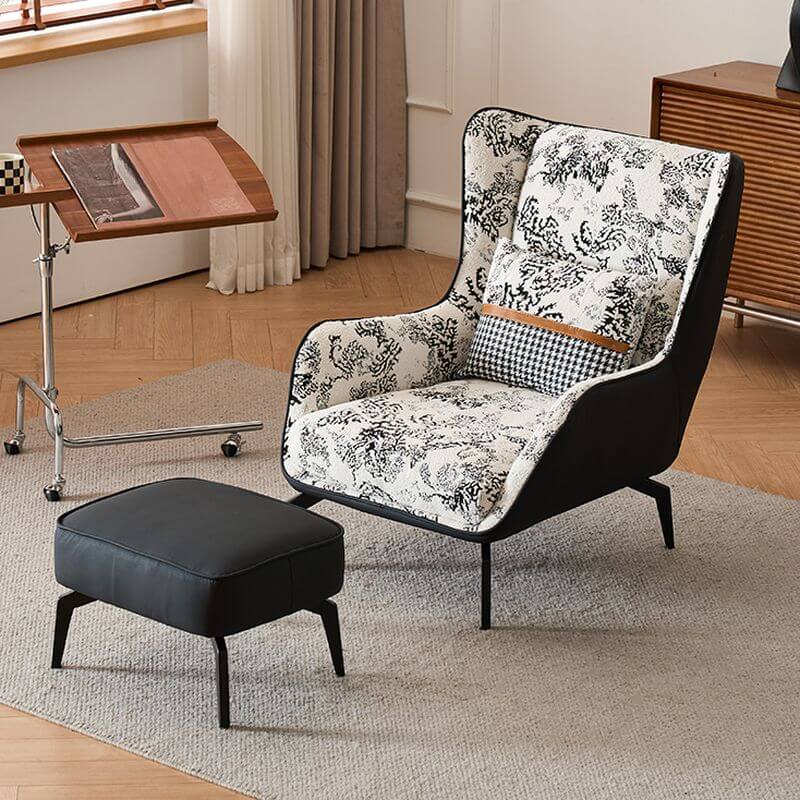 Lime green accent chair in living room Main image