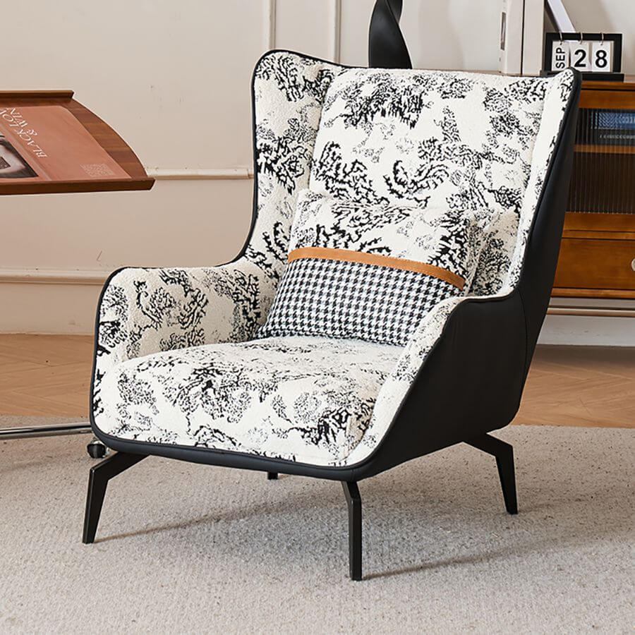 Comfortable accent chair with pillow included