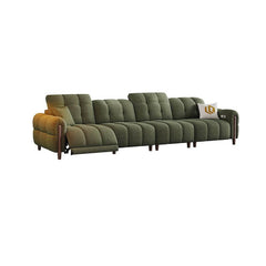 Sofa with manual push button reclining