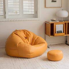 Orbicular Beanbag Shape Chair in Black color