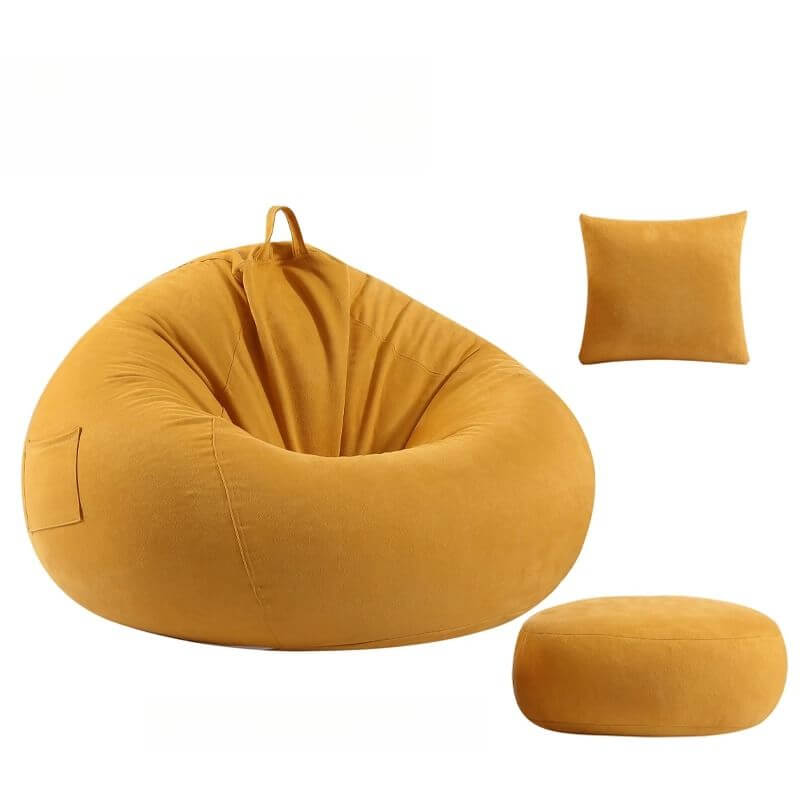 Beanbag chair with storage compartment