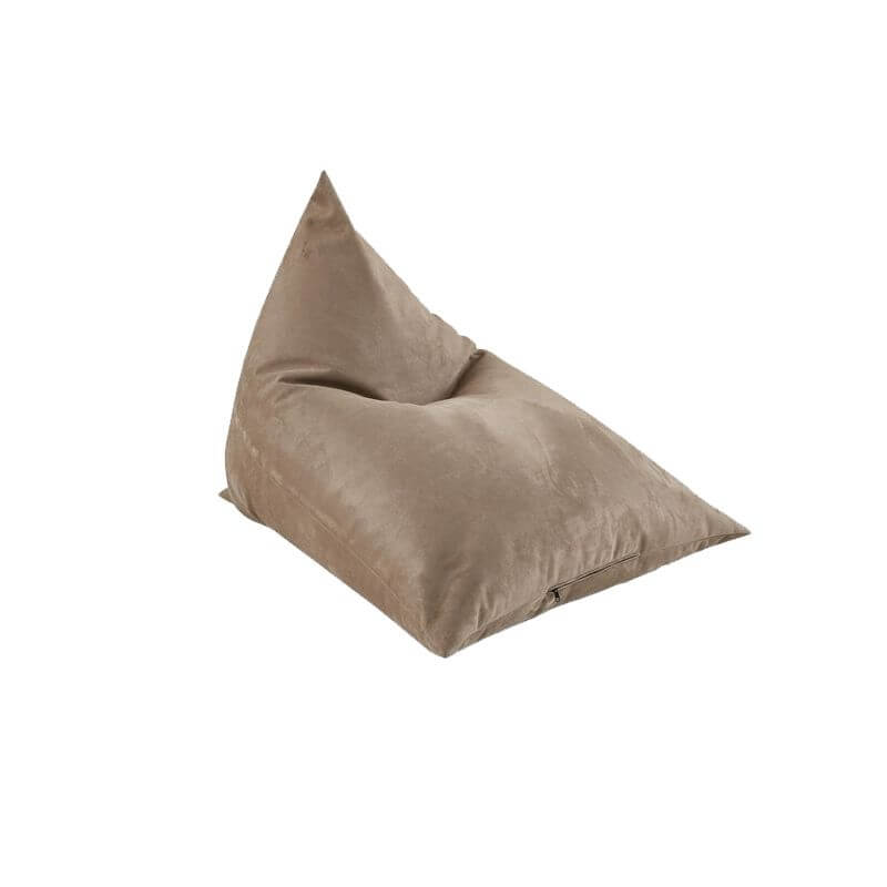 Stylish faux leather bean bag in modern decor