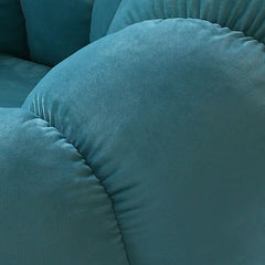 Gray oversized bean bag chair with flannel upholstery