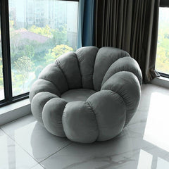 Comfortable bean bag chair with ottoman