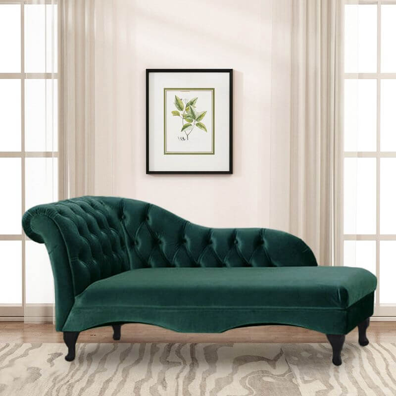 Modern left-arm chaise lounge loveseat