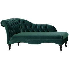 Overstuffed loveseat with green upholstery